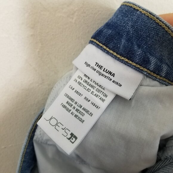 Joe's Jeans The Luna High Rise Cigarette Ankle Stretch Jeans Blue Size 25 - Picture 7 of 8